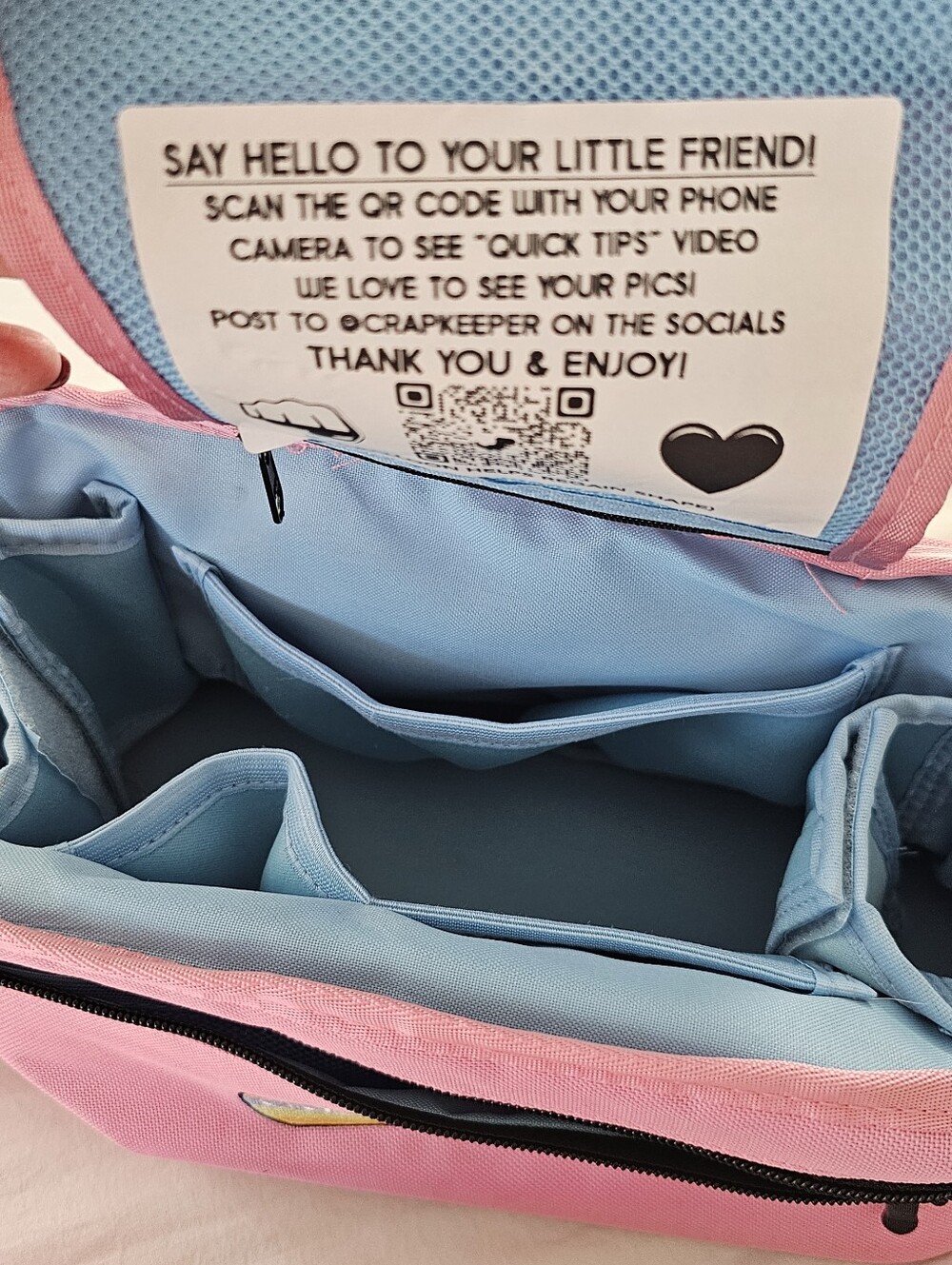 The CrapKeeper Pink Organizer Bag For Chairs, Strollers, Beach NWT - Picture 3 of 13